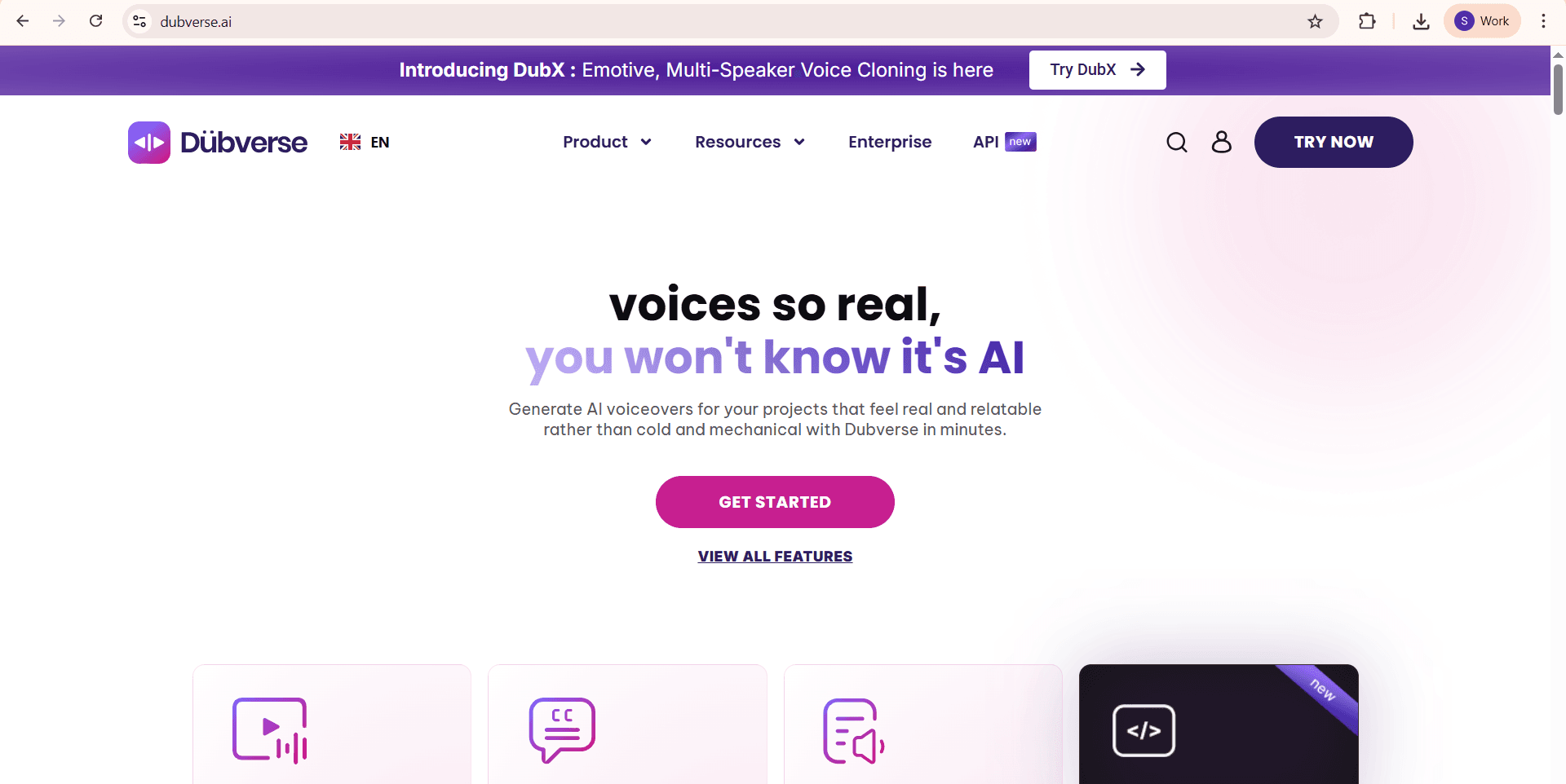 Dubverse.ai screenshot